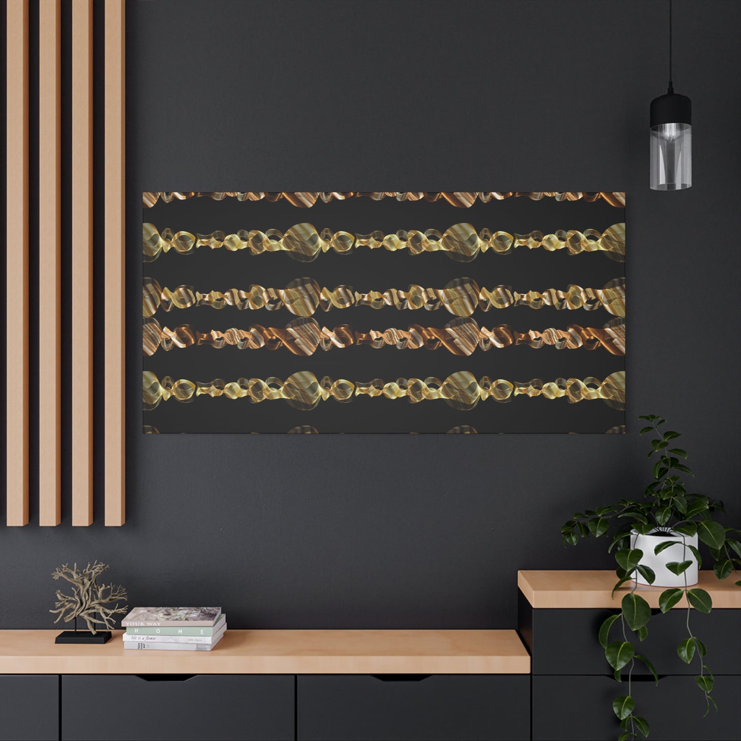 Artistic Canvas Gold and Black