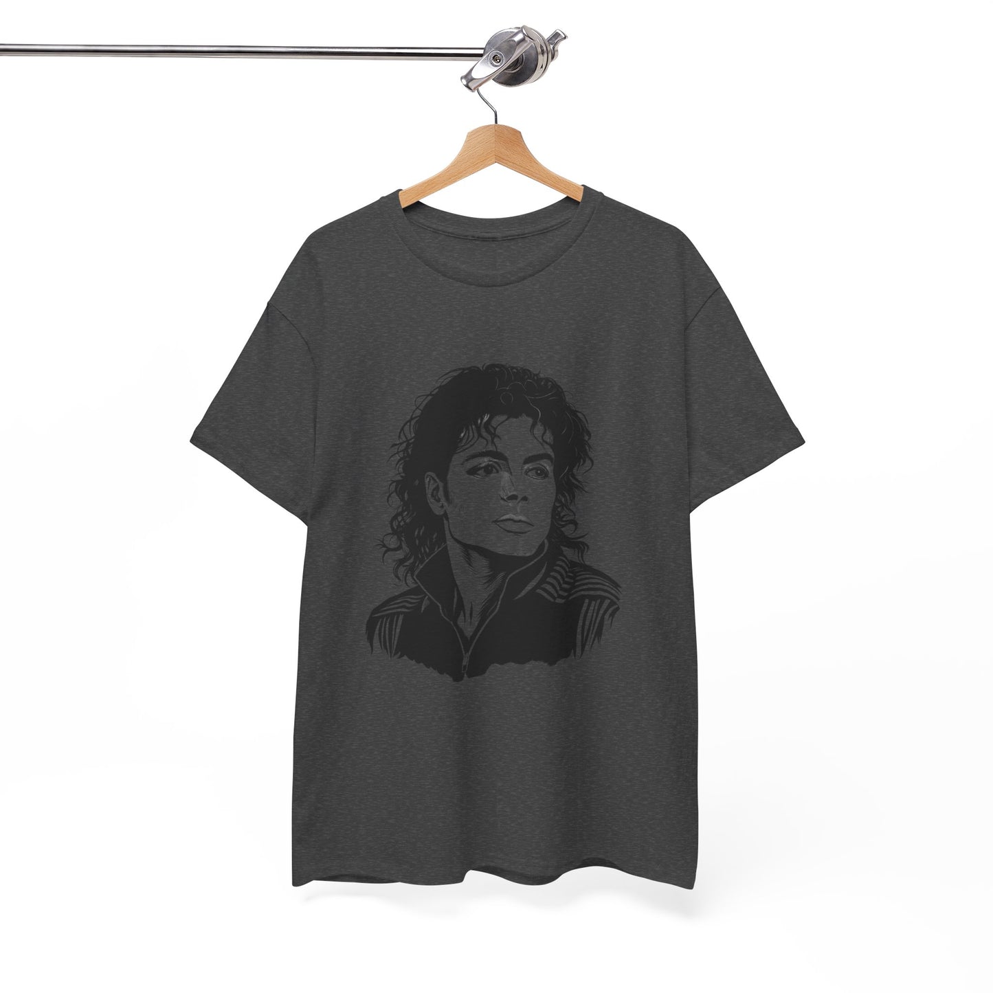 Michael Inspired Unisex Heavy Cotton Tee, Vintage Style Shirt, Retro Graphic Tee, Music Lover Gift, Unisex Casual Wear