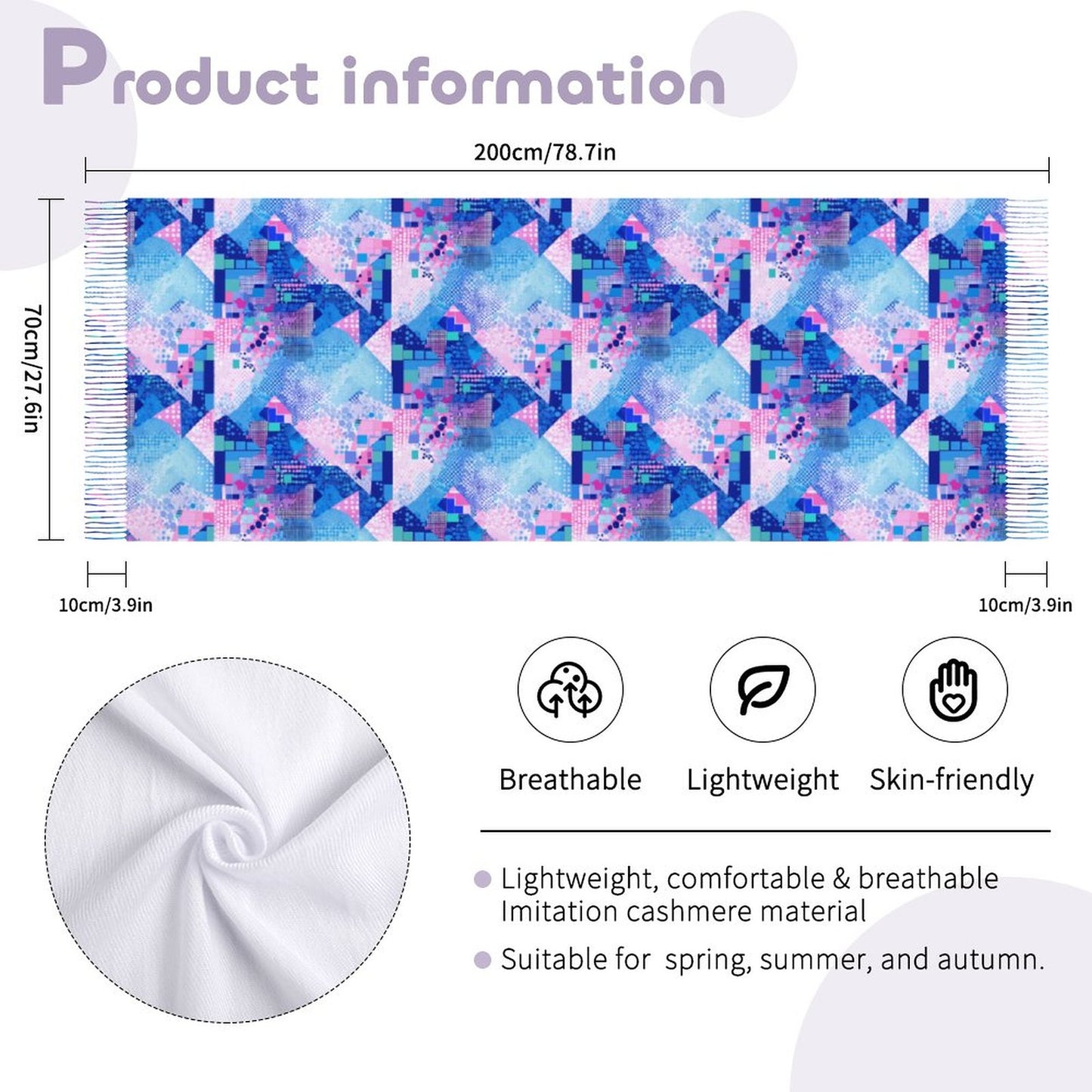 Cashmere-like Tassel Scarf