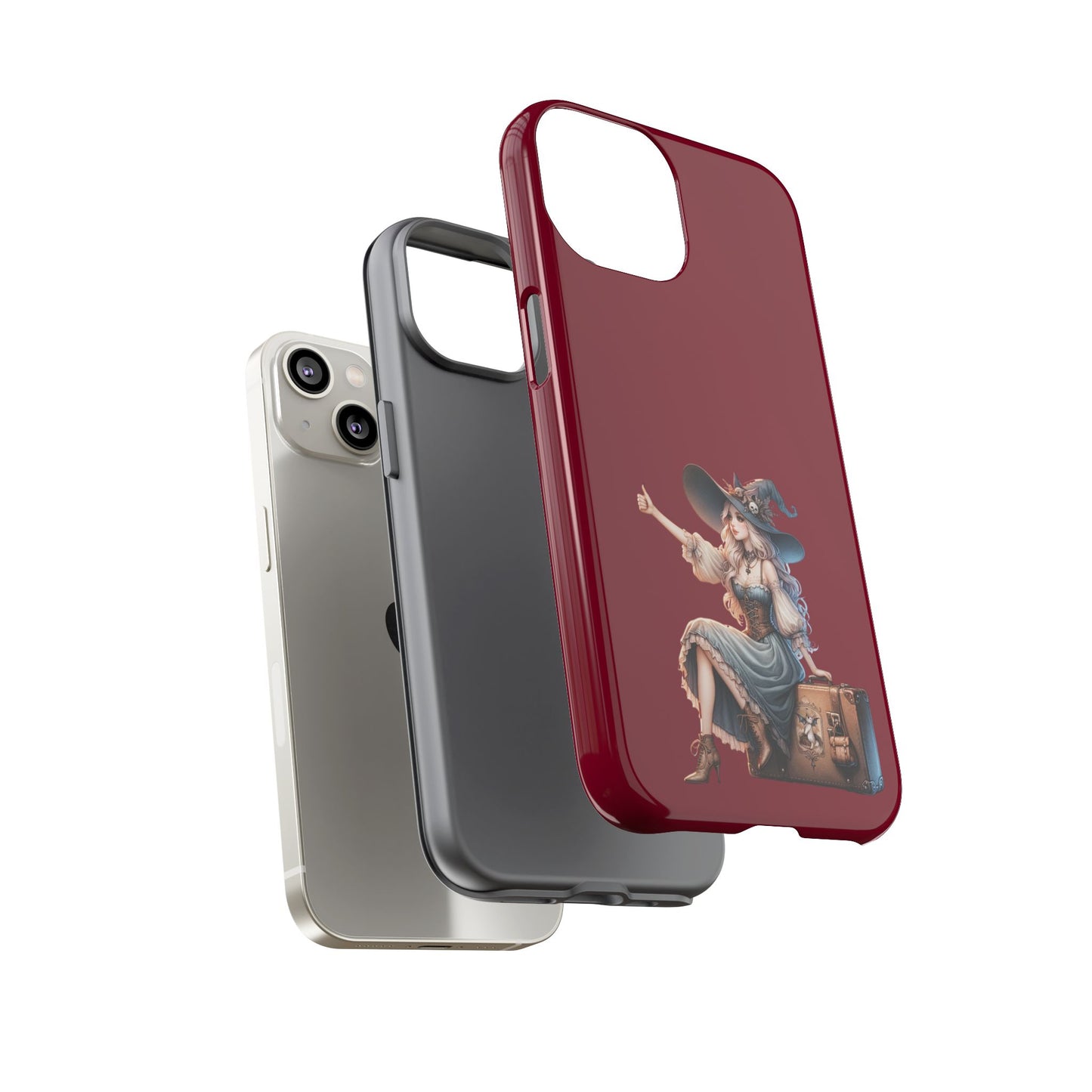 Witchy Phone Case - Magical, Durable - Halloween Gift, Cosplay Accessory, Cute Witch Design