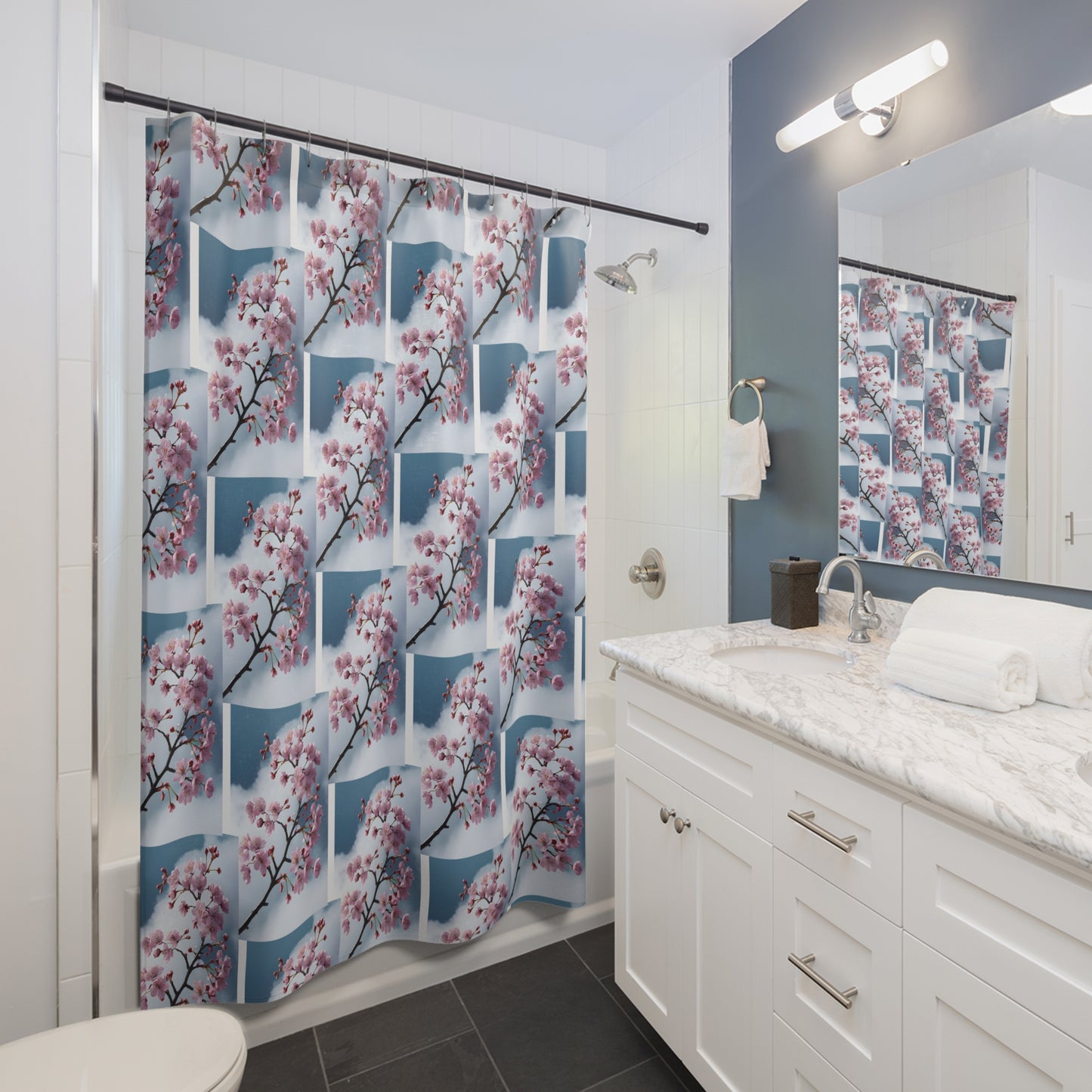 Floral Bliss Shower Curtain - Elegant Home Decor