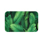 Tropical Leaves Bath Mat - Green Leaf Decor, Bathroom Essentials, Tropical Home Decor, Nature Inspired Gift, Spa Vibes