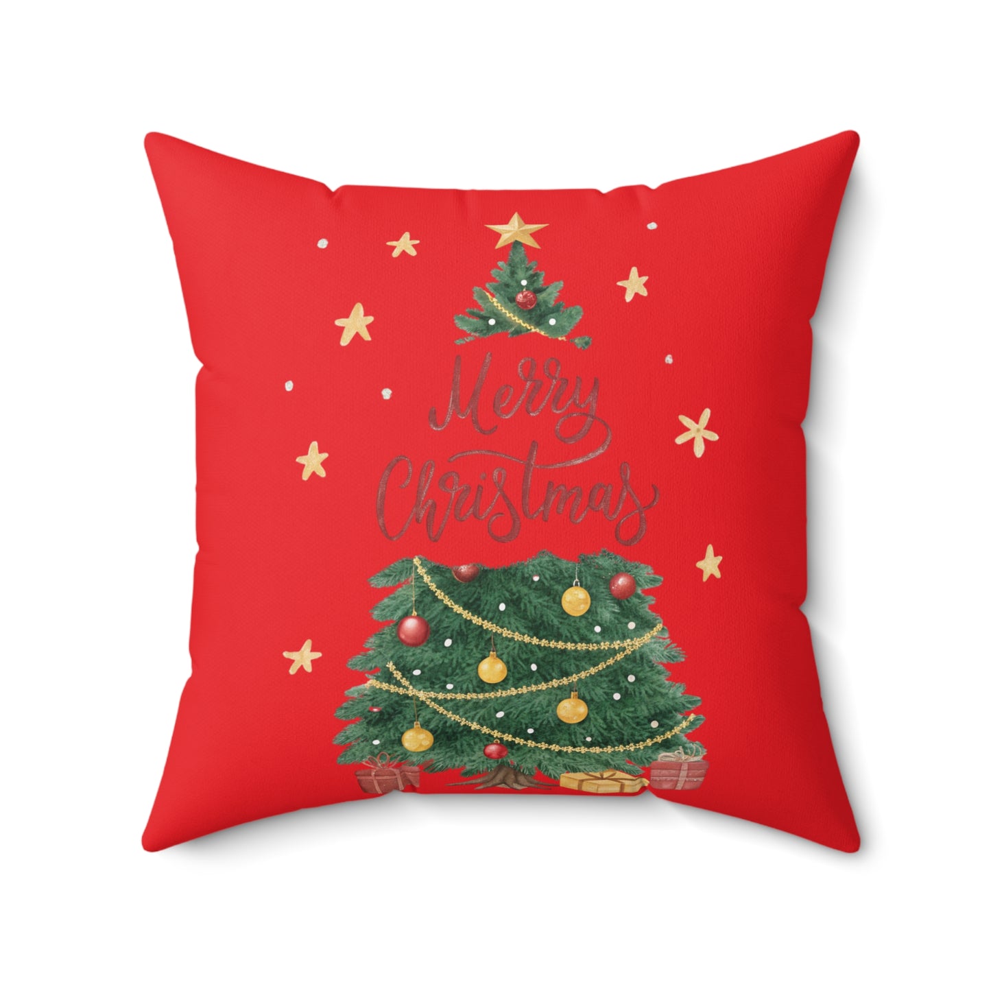 Christmas Tree Pillow, Festive Home Decor, Holiday Decoration, Cozy Couch Cushion, Merry Christmas Gift