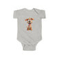 Adorable Puppy Graphic Infant Bodysuit, Cute Baby Clothing, Newborn Gift, Baby Shower Present, Infant Dog Onesie