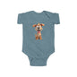 Adorable Puppy Graphic Infant Bodysuit, Cute Baby Clothing, Newborn Gift, Baby Shower Present, Infant Dog Onesie