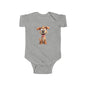 Adorable Puppy Graphic Infant Bodysuit, Cute Baby Clothing, Newborn Gift, Baby Shower Present, Infant Dog Onesie