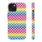 Rainbow Dot Phone Case, Colorful Phone Cover, Fun Phone Accessory, Gift for Friends, Trendy Mobile Case
