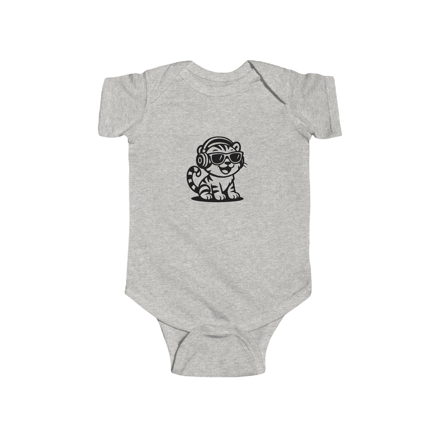 Baby DJ Animal Bodysuit, Cute Baby Outfit, Infant Music Onesie, Toddler Gift, Unique Baby Shower Present, Adorable Hipster Apparel