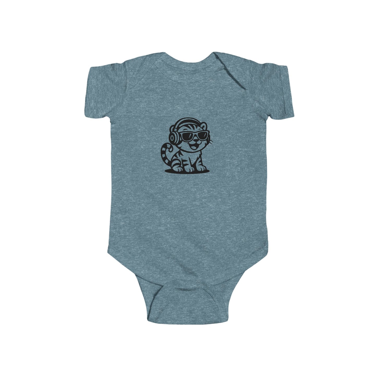 Baby DJ Animal Bodysuit, Cute Baby Outfit, Infant Music Onesie, Toddler Gift, Unique Baby Shower Present, Adorable Hipster Apparel