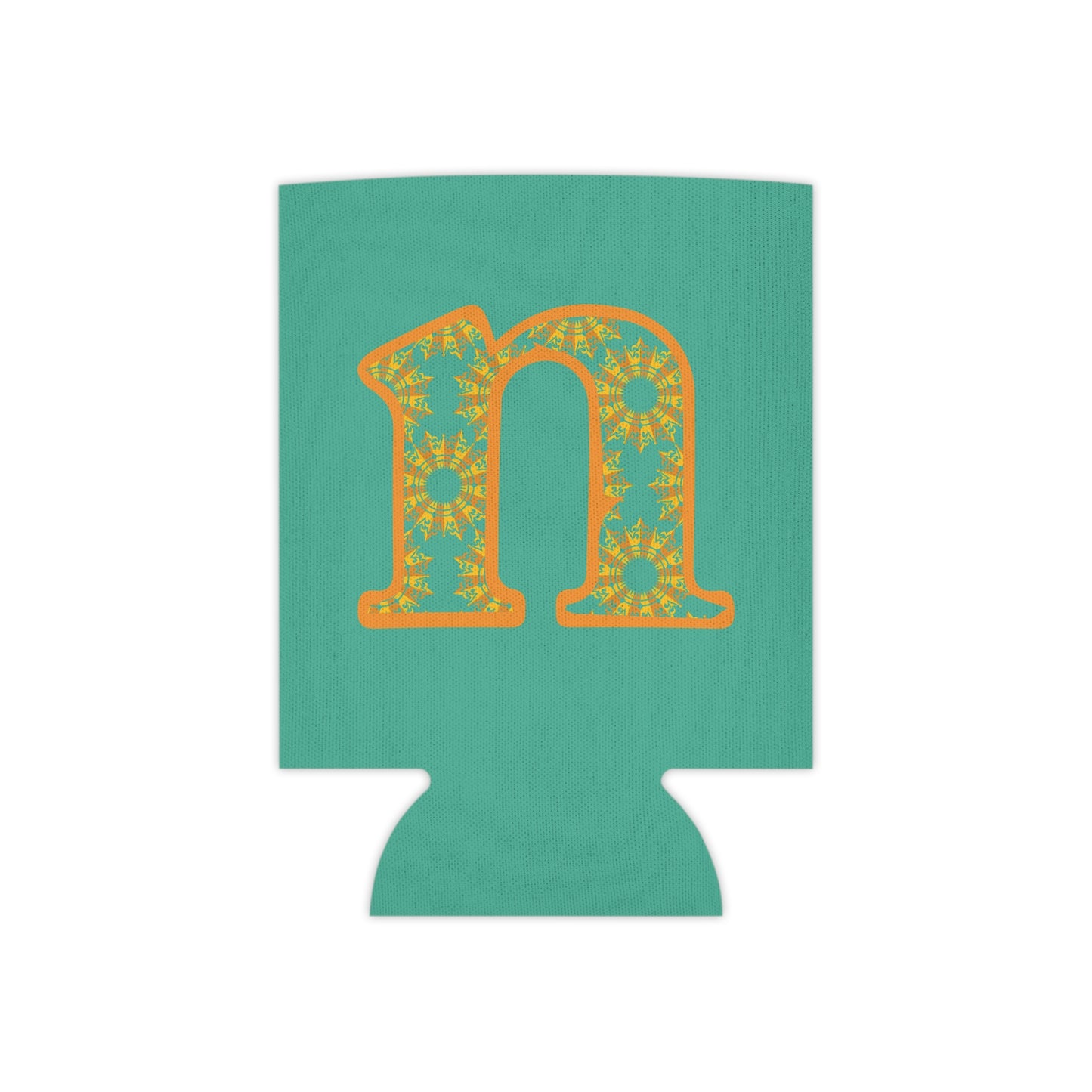 Vibrant Initial Can Cooler, Personalized Party Favor, Summer BBQ Accessory, Custom Drink Sleeve, Gift for Him/Her