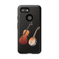 Musical Instrument Phone Case - Violin & Banjo Design, Music Lover Gift, Unique Phone Cover, Holiday Gift, Durable Tough Cases