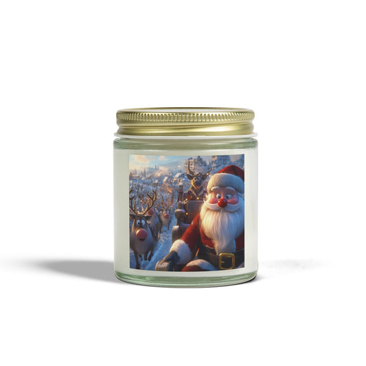 Festive Scented Candles, Christmas Decor, Holiday Gifts, Cozy Nights, Home Fragrance, Santa-themed