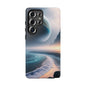 Galaxy Ocean Phone Case — Surreal Planet Beach Tough Case
