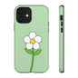 Floral Phone Case - Tough Cases for Nature Lovers, Cute Green Flower Design, iPhone Cover, Gift for Her, Spring Accessories