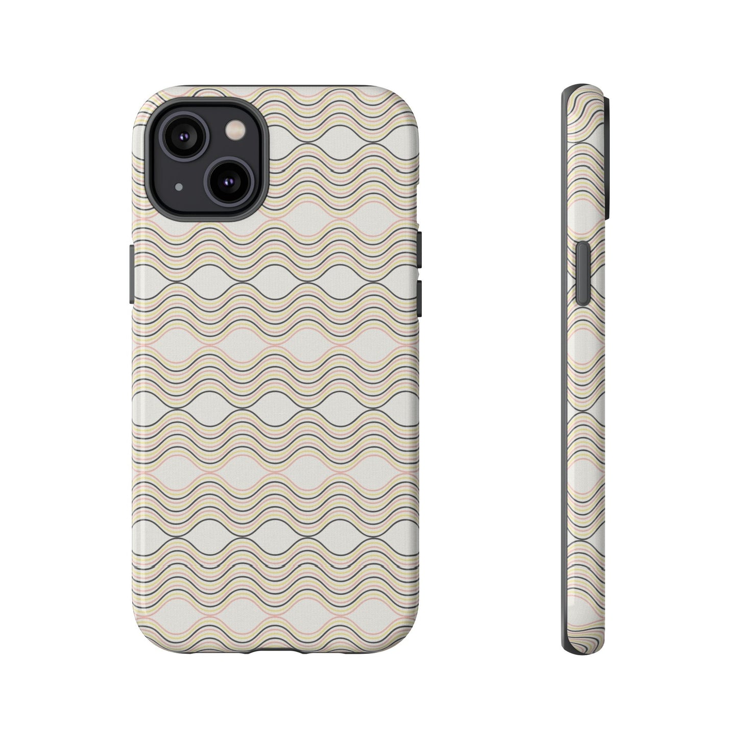Stylish Phone Case for Tough Protection, Wavy Design, Chic Accessory, Gift for Her, Trendy Tech, Holiday Gift Idea