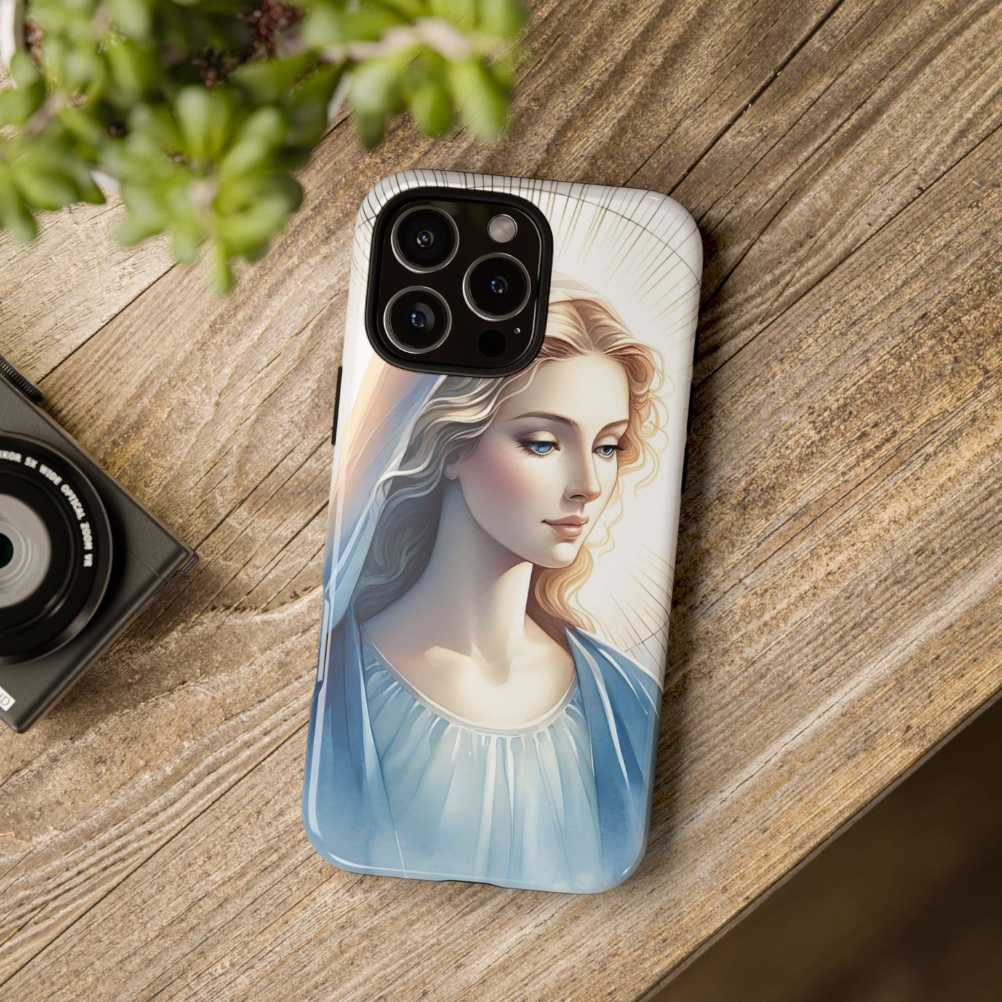 Beautiful Mary Phone Case, Tough Phone Case, Inspirational Tech Accessory, Gift for Her, Religious Phone Cover