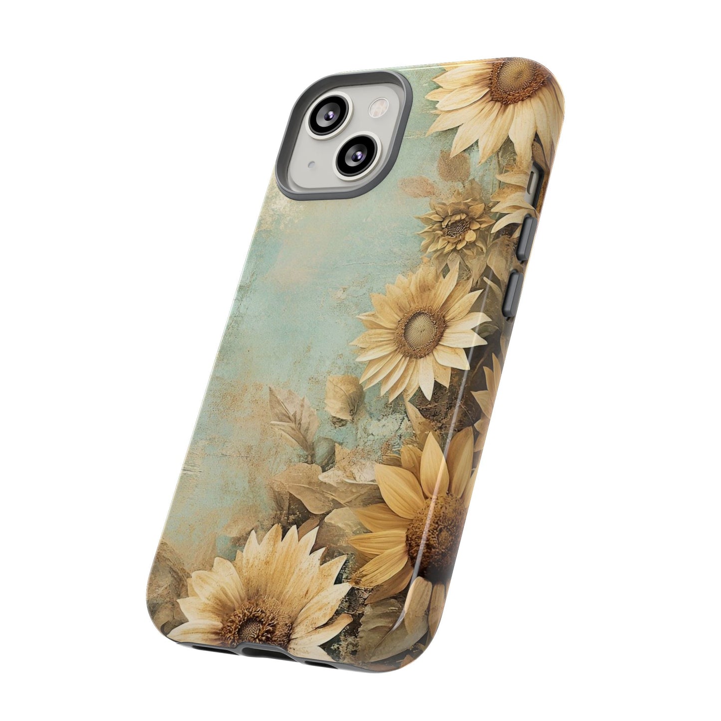 Sunflower Phone Case, Tough Shell Floral Cover, Nature Inspired Gift, Durable Protective Case, Perfect for Spring and Summer