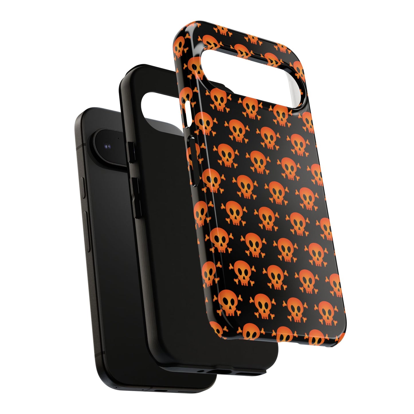 Halloween Skull Phone Case, Spooky Mobile Cover, Trick or Treat Accessory, Goth Gift, Skull Pattern Design
