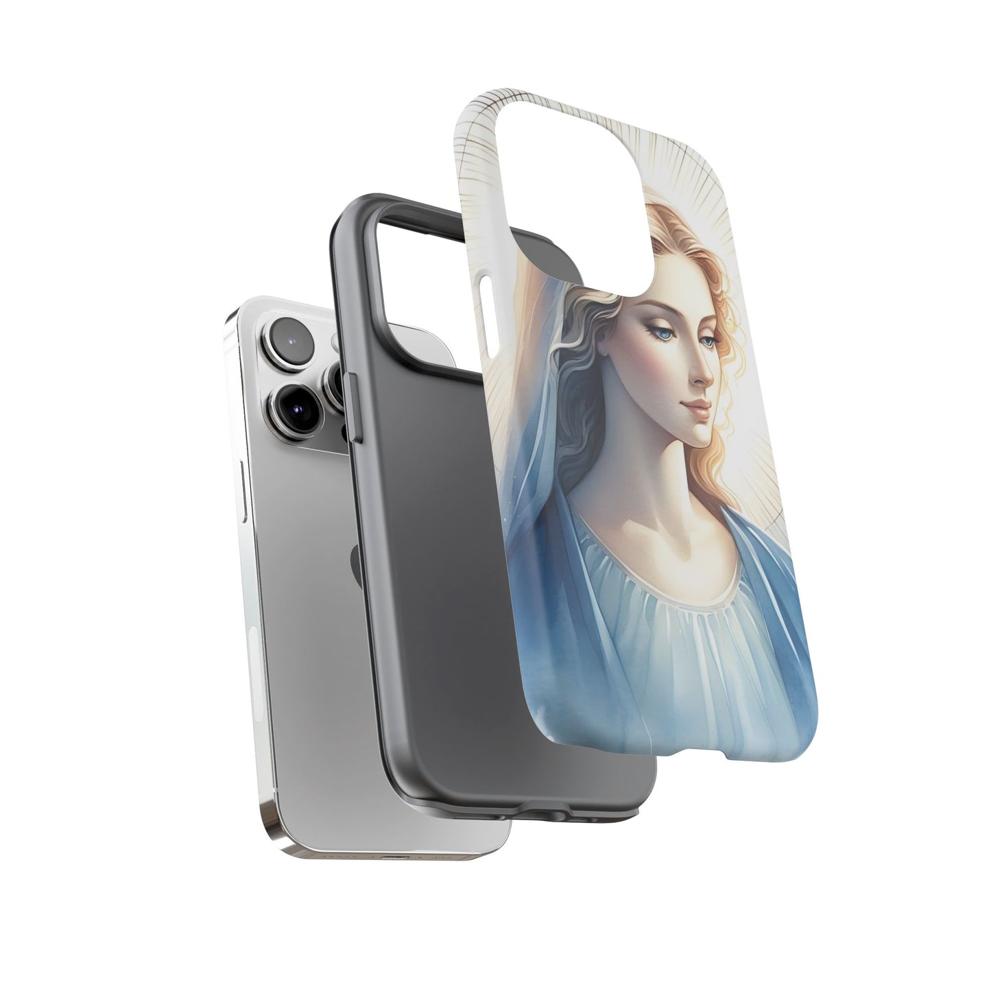 Beautiful Mary Phone Case, Tough Phone Case, Inspirational Tech Accessory, Gift for Her, Religious Phone Cover