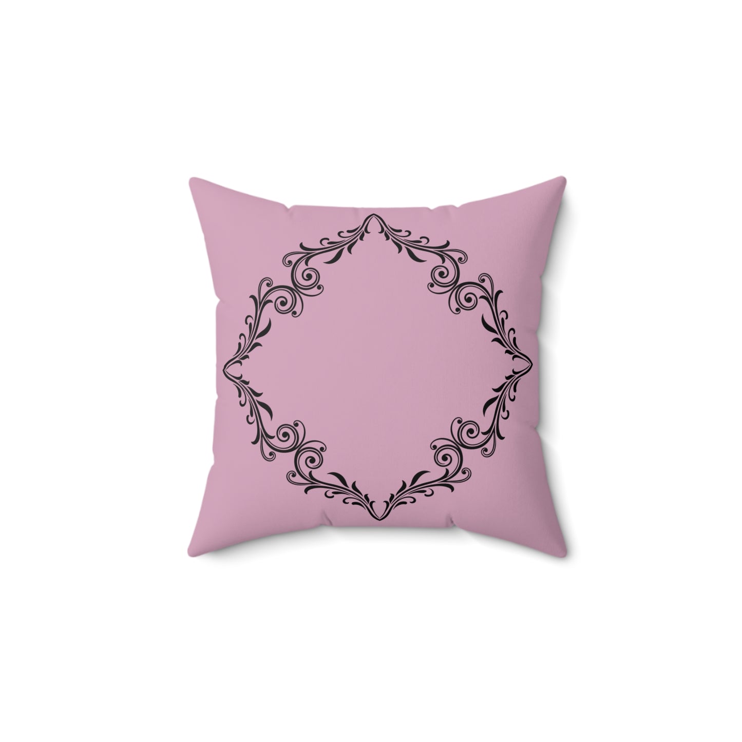 Elegant Pink Decorative Pillow with Ornate Design, Home Decor, Gift Idea, Cozy Living Room, Stylish Couch Accessory