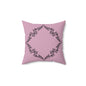 Elegant Pink Decorative Pillow with Ornate Design, Home Decor, Gift Idea, Cozy Living Room, Stylish Couch Accessory