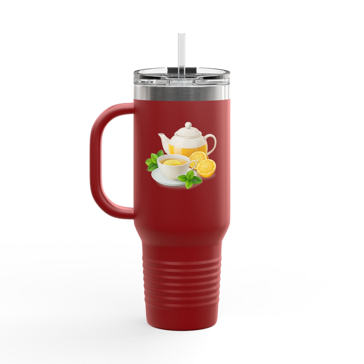 Lemonade Insulated Travel Mug, Perfect for Hot Drinks, Summer Picnics, Outdoor Adventures, Gifts for Tea Lovers, 40oz