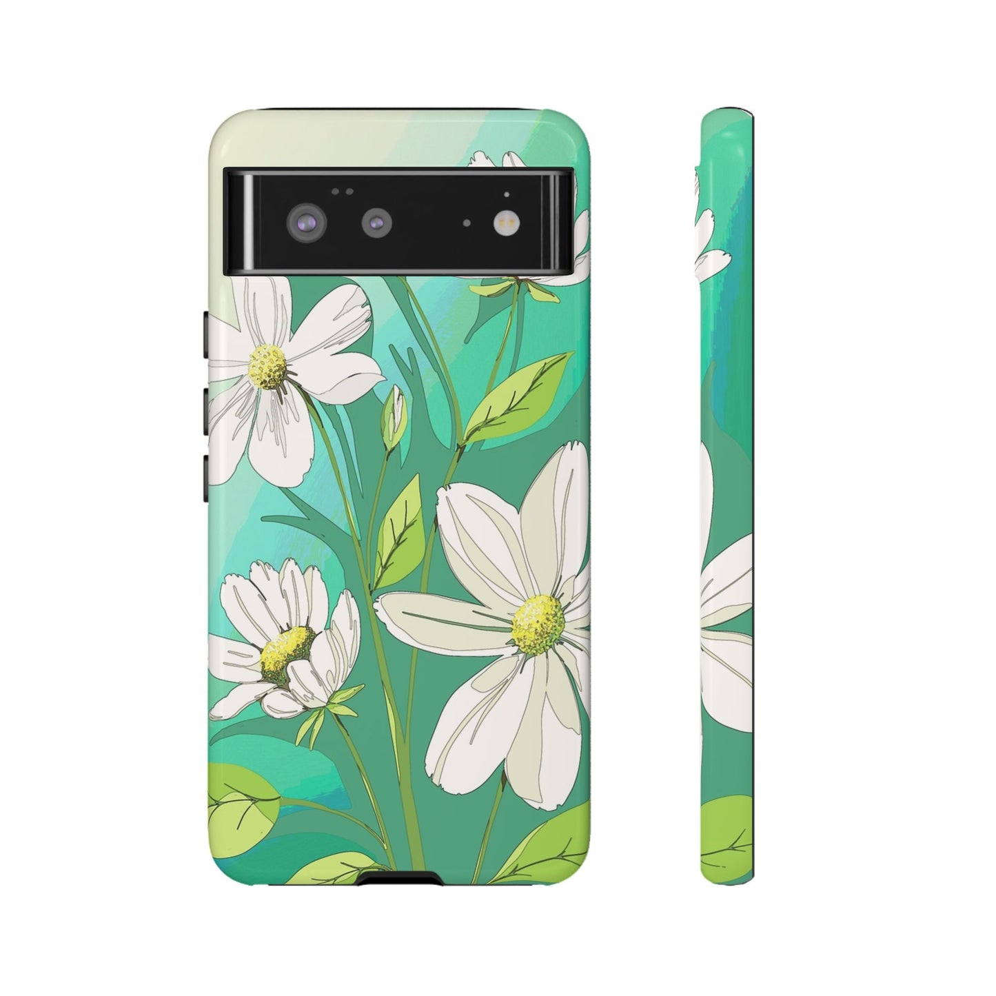 Floral Phone Case, Tough Cases, Flower Design, Nature Inspired, Eco-Friendly Cover, Unique Gift for Her, Spring Accessories