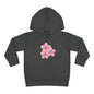 Adorable Toddler Pullover Fleece Hoodie with Pink Flower Design, Kids Sweatshirt, Toddler Clothing, Spring Outfit, Cute Gift for Kids