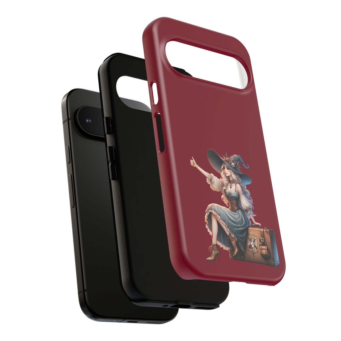 Witchy Phone Case - Magical, Durable - Halloween Gift, Cosplay Accessory, Cute Witch Design