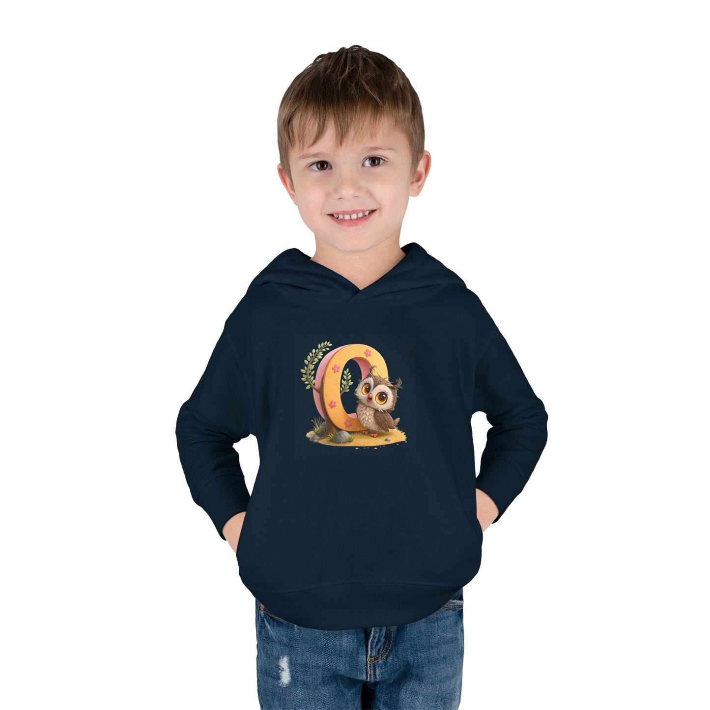 Adorable Toddler Owl Pullover Fleece Hoodie, Cute Kids Hoodie, Owl Design, Cozy Toddler Apparel, Perfect for Gifts and Playtime