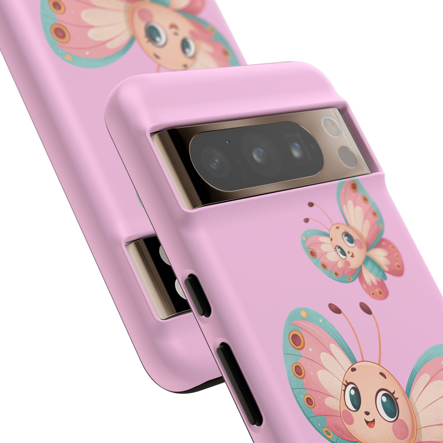 Cute Butterfly Phone Case, Tough Phone Cover, Girly Phone Accessory, Unique Gift for Her, Kids Phone Case, Floral Design Case