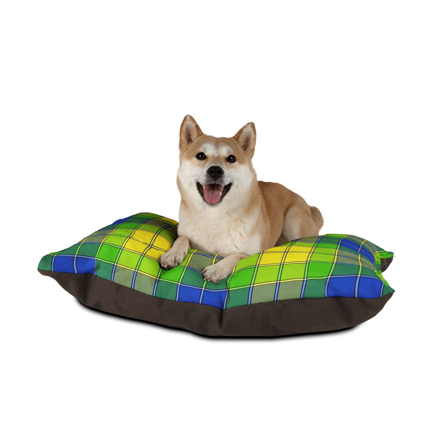 Cozy Plaid Pet Bed - Comfortable Dog Bed, Cat Cushion, Pet Lounge, Gift for Pets, Home Decor