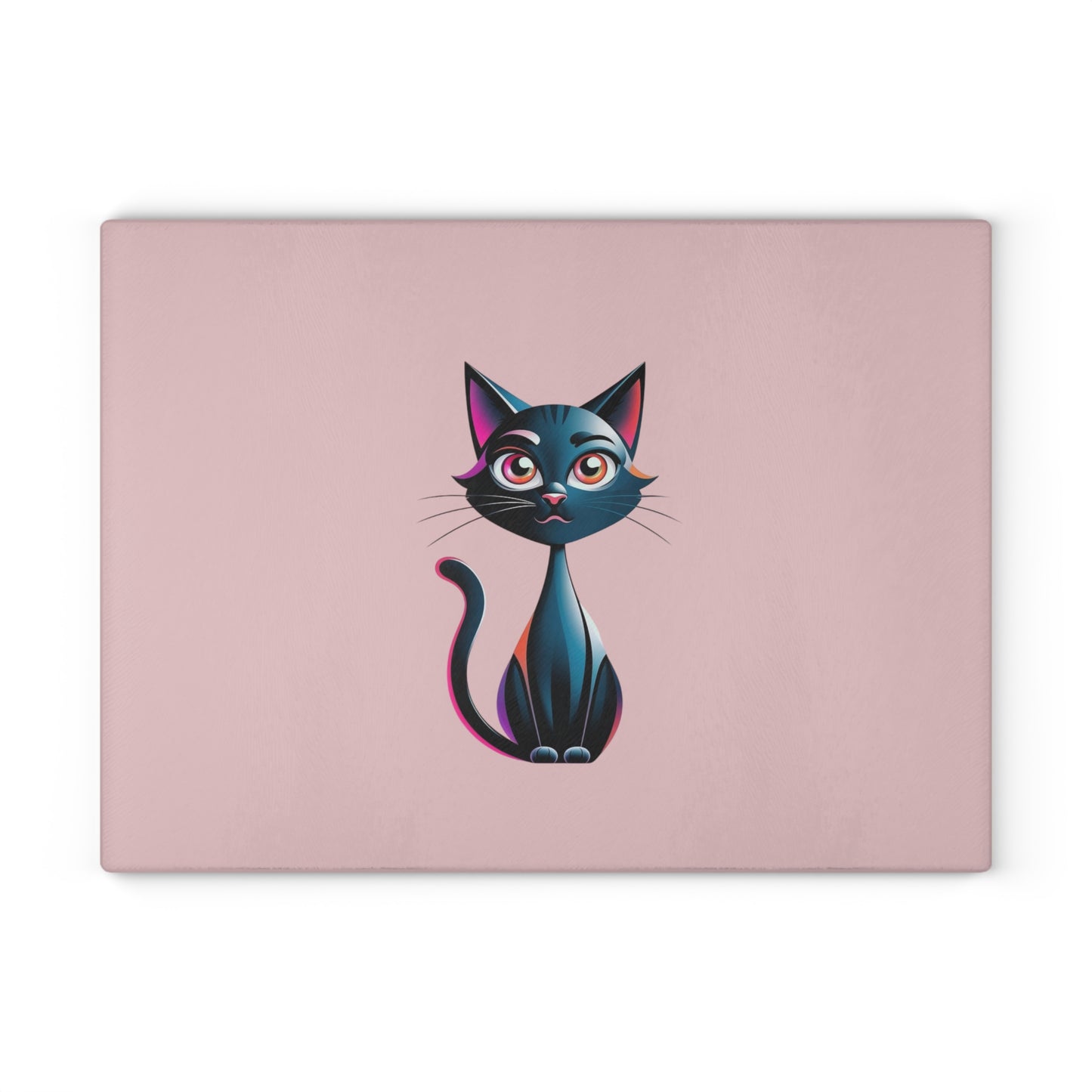 Charming Cat Glass Cutting Board - Cute Cat Kitchen Decor, Pet Lover Gift, Unique Housewarming Present, Cat Mom Essential