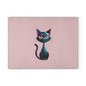 Charming Cat Glass Cutting Board - Cute Cat Kitchen Decor, Pet Lover Gift, Unique Housewarming Present, Cat Mom Essential