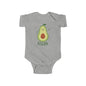 Cute Vegan Avocado Baby Bodysuit