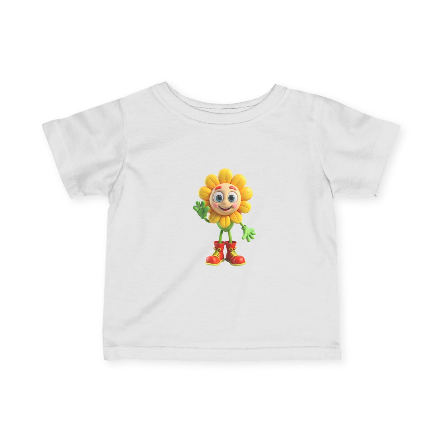 Sunshine Character Infant Tee, Cute Kids Shirt, Baby Gift, Toddler Apparel, Spring Outfit, Flower Design Tee