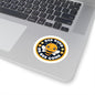 Bee Kind or Bee Gone Round Sticker — Cute Bumblebee Vinyl Kiss-Cut Sticker
