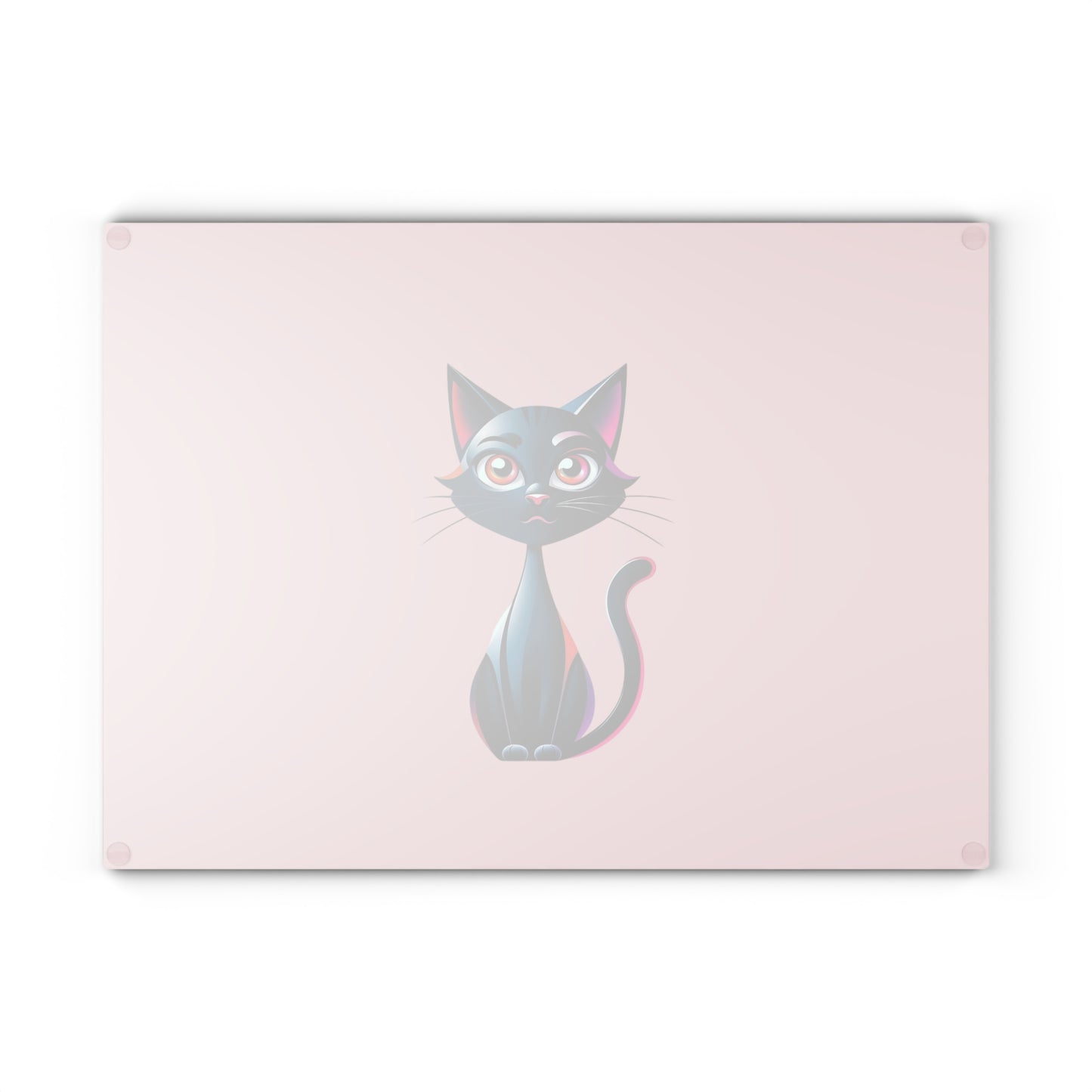 Charming Cat Glass Cutting Board - Cute Cat Kitchen Decor, Pet Lover Gift, Unique Housewarming Present, Cat Mom Essential