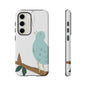Birdsong Phone Case — Cute Blue Bird on Branch Protective Case