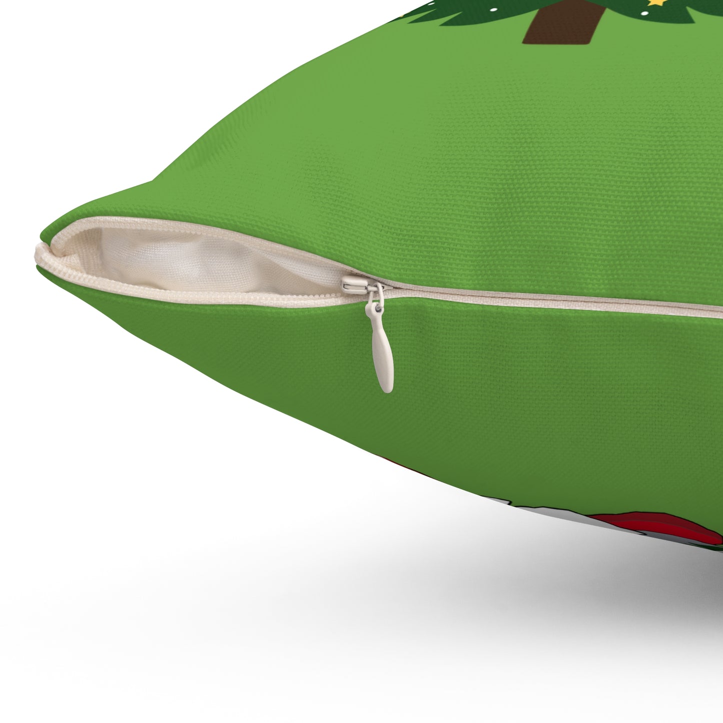 Christmas Gnome Pillow with Decorated Tree - Festive Holiday Throw Pillow