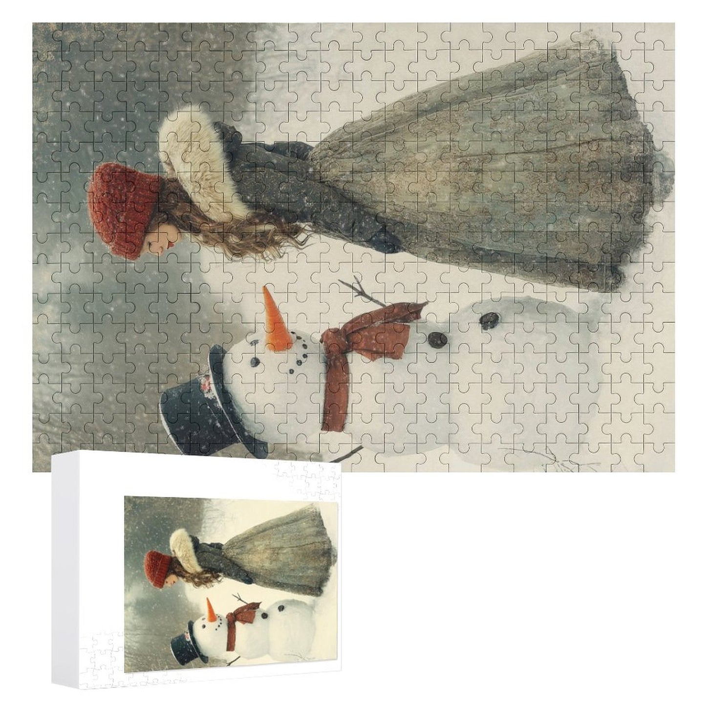 Wooden Picture Puzzle - Snowman