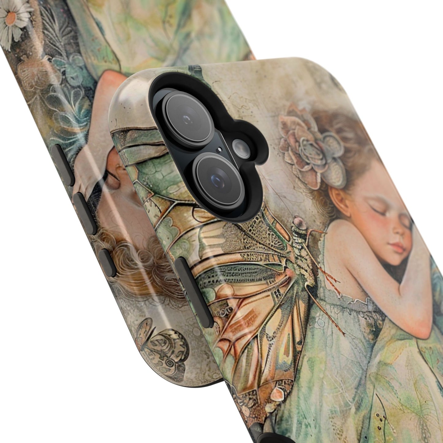 Fairy Sleeping Phone Case — Magnetic Impact-Resistant iPhone Cover