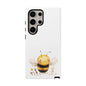 Bee Phone Case, Cute Bee Design, Tough Phone Cover, Gift for Nature Lovers, Floral Bee Mobile Case, Bee-themed Accessory