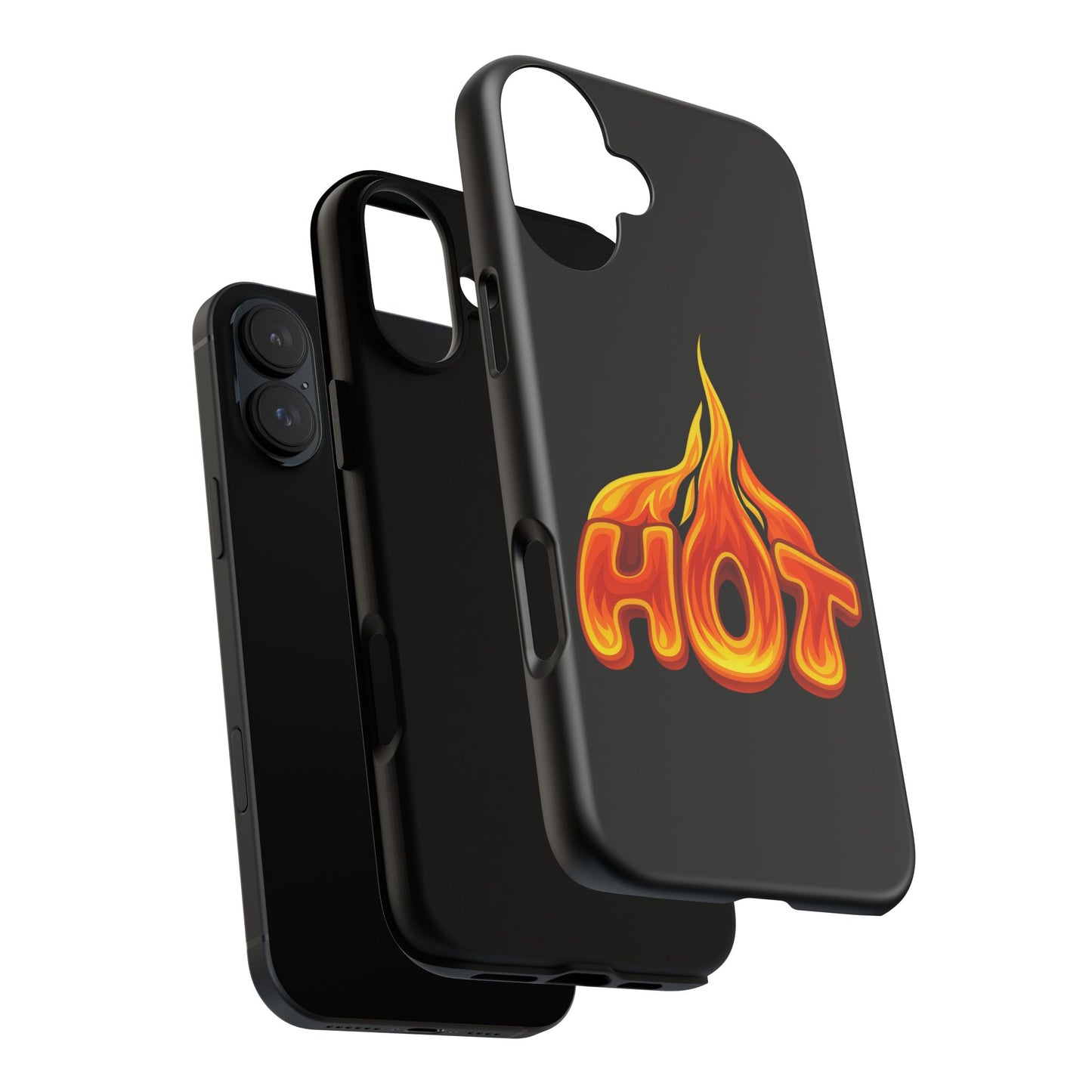 Stylish Phone Case, Hot Flames Design, Gift for Teens, Trendy Accessory, Protective Cover, Unique Phone Case