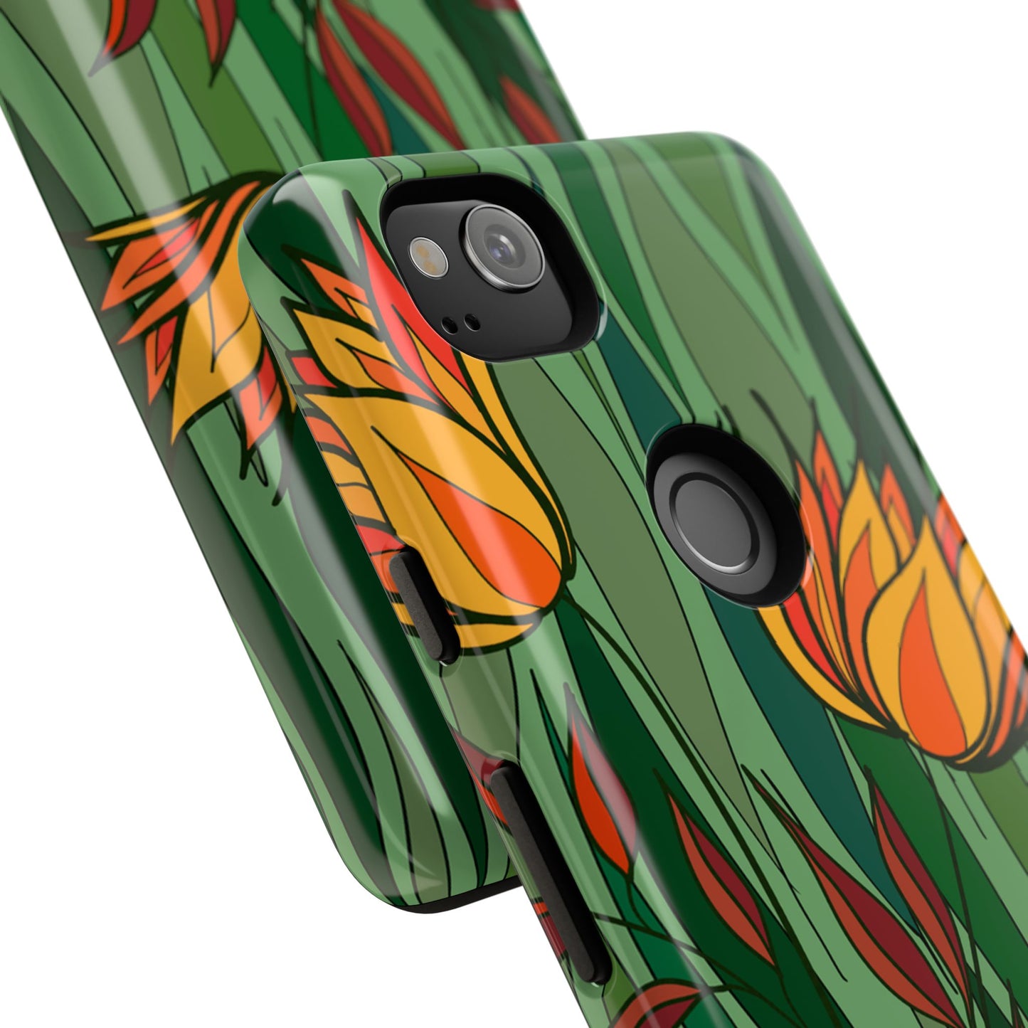 Vibrant Floral Phone Case, Nature-Inspired Tough Case, Eco-Friendly Cover, Unique Gift for Nature Lovers, Spring Decor