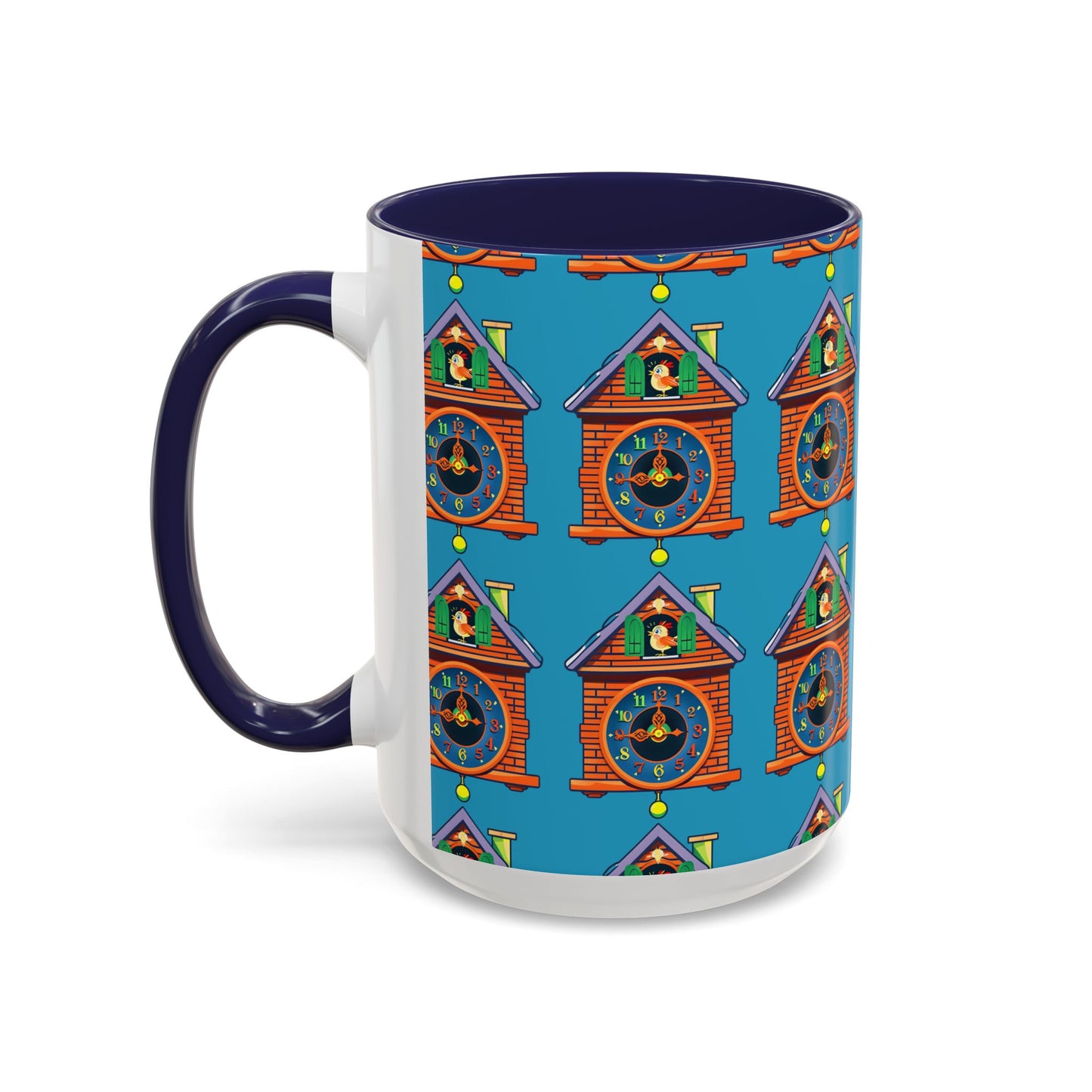 Whimsical Clock House Coffee Mug Unique Gift for Home Decor