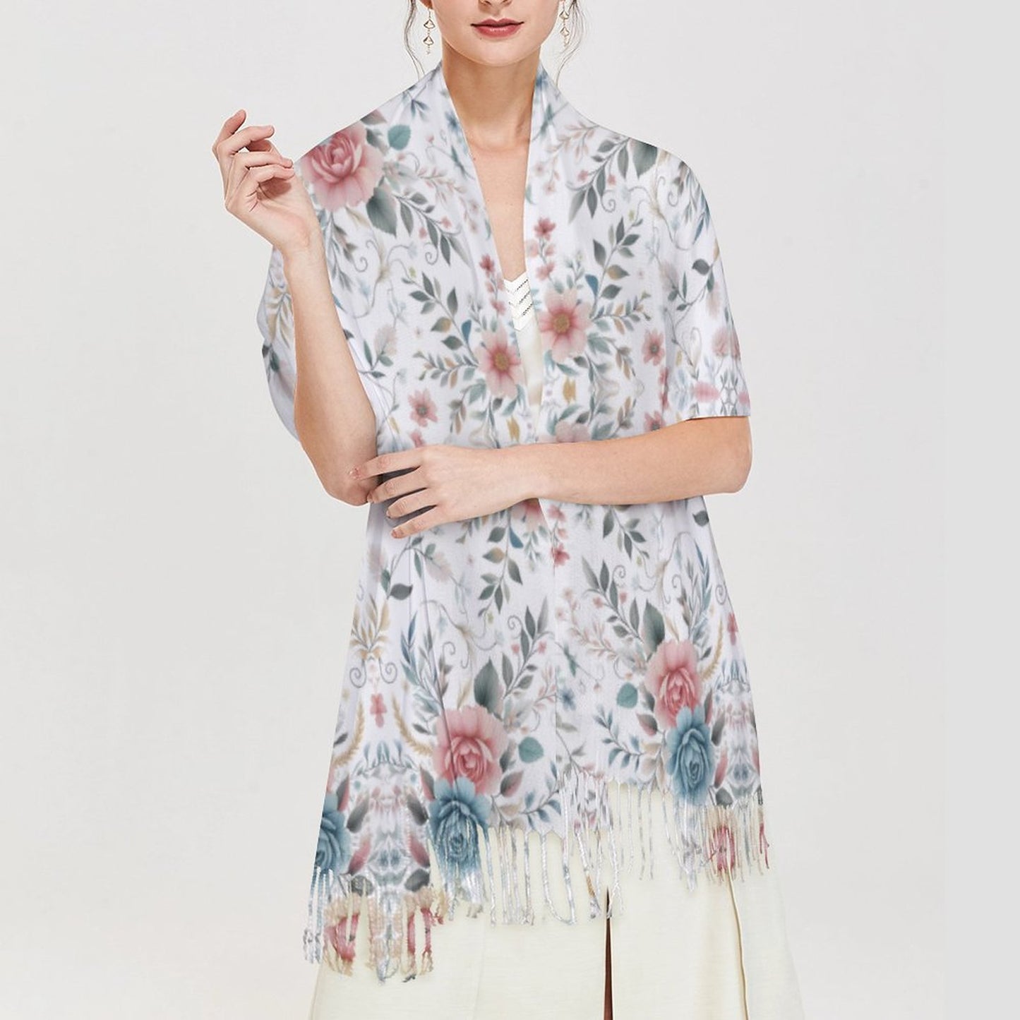 Cashmere-like Tassel Scarf