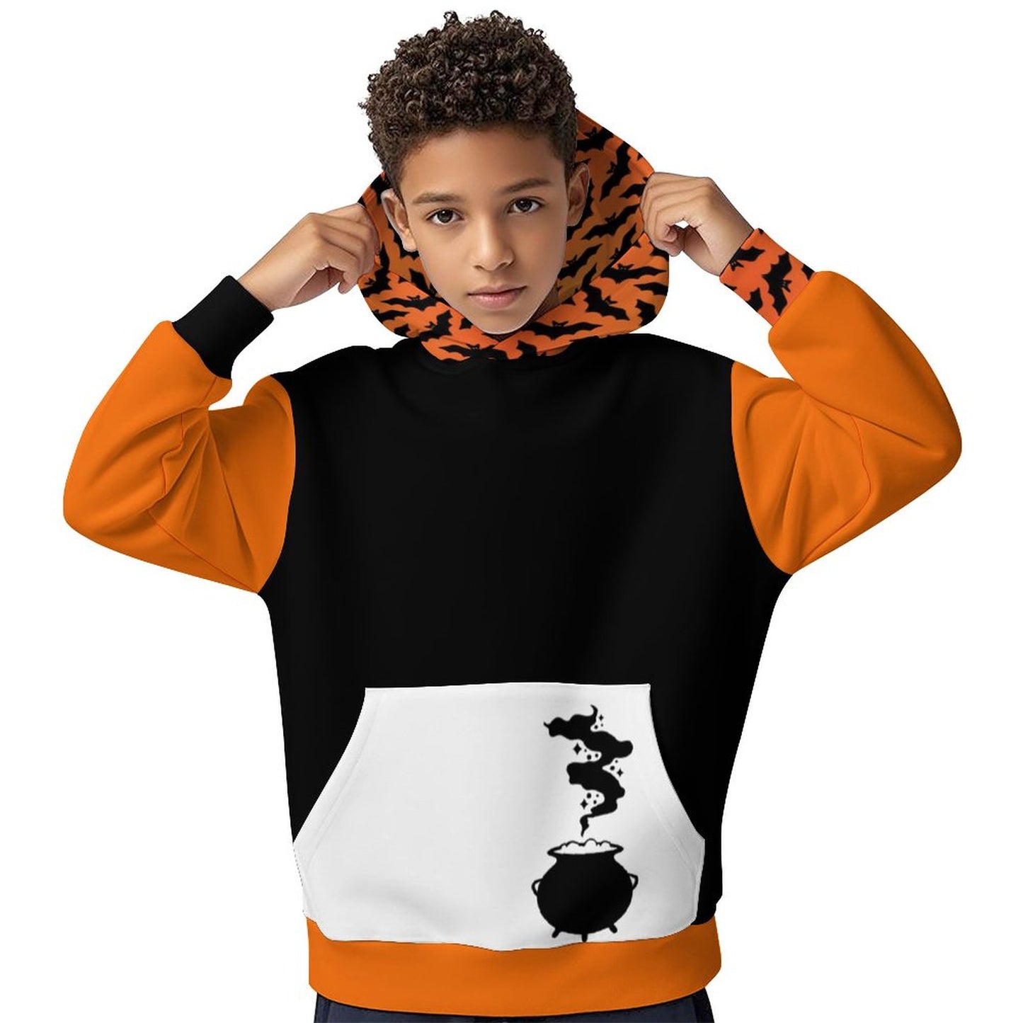 Halloween Children's Hooded Sweatshirt without Drawstrings