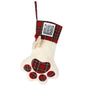 Pet Cat Dog Claw Christmas Stocking - Letter B