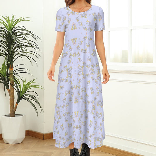 Round Neck Short Sleeve Dress